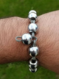 Big Praying Beads Solid Steel Meditation Simarna Sikh Singh Kaur Bracelet AA3