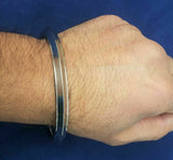 Stainless Steel Stunning One Edge Traditional Sikh Kara Punjabi Kada Kakar C6