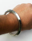 Stainless Steel Stunning One Edge Traditional Sikh Kara Punjabi Kada Kakar C6