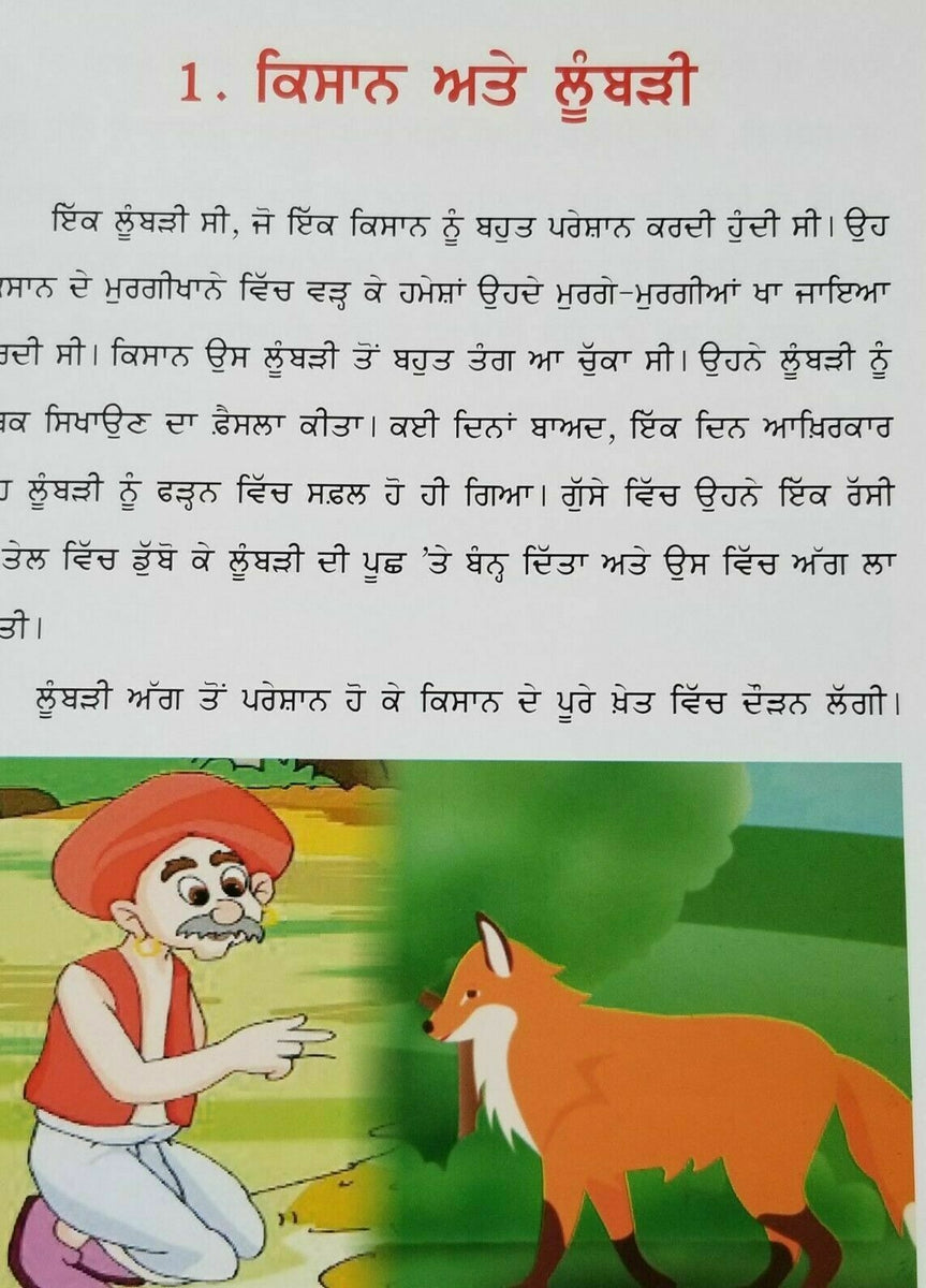 Punjabi Reading Kids Story Moral Book The Sun's Wedding Suraj da