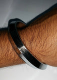 One Edge Thick Heavy Sarbloh Sikh Kaur Khalsa Kara Kada Singh Bracelet Bangle D4