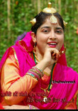 Punjabi folk cultural gidha girls saggi full gold look traditional design medium