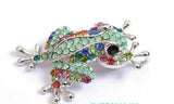 Vintage look gold plated stunning frog brooch suit coat broach collar pin b63g