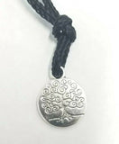 Small Stunning Stainless Steel Evil Eye Protection Tree of Life Luck Pendant FF2