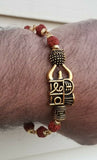 Rudraksh mala natural beads evil eye protection lucky shiv shakti bracelet cc4