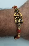 Rudraksh mala natural beads evil eye protection lucky shiv shakti bracelet cc4