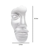 Stunning abstract face mask retro vintage look silver plated royal design ggg14s
