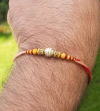 Hindu red thread evil eye protection stunning bracelet luck talisman amulet fg8