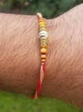 Hindu red thread evil eye protection stunning bracelet luck talisman amulet fg8