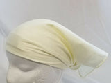 Sikh hindu kaur singh cream plain bandana head wrap gear wedding marriage rumal