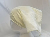Sikh hindu kaur singh cream plain bandana head wrap gear wedding marriage rumal