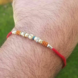 Hindu red thread evil eye protection stunning bracelet luck talisman amulet fg3