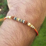 Hindu red thread evil eye protection stunning bracelet luck talisman amulet fg9