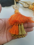 Indian punjabi pranda mehndi jagoo charms bridal patiala paranda hair braid a16