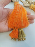Indian punjabi pranda mehndi jagoo charms bridal patiala paranda hair braid a16