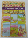 Children cut and paste moral stories pictures project chart book young kids