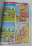 Children cut and paste moral stories pictures project chart book young kids