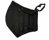 Sikh singh kaur punjabi embroidery khanda protection face mask turban dumala blk