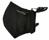 Sikh singh kaur punjabi embroidery khanda protection face mask turban dumala blk