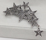 Seven stars brooch vintage look silver plated high end design broach pin a1 new