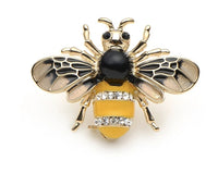 Stunning vintage look gold plated gold honey bee brooch suit coat broach pin g72