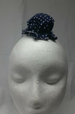 Sikh punjabi dark blue dots kids baby jooda rumal juda head top knot roomal