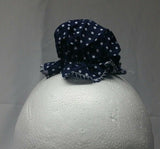 Sikh punjabi dark blue dots kids baby jooda rumal juda head top knot roomal
