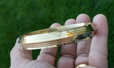 Brass kara sikh singh lines gold look kada khalsa hindu healing chakri bangle t6