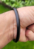 Sarbloh Bangle Black Kara Pure Iron Sikh Dori Kada Heavy Singh Kaur Khalsa Z1AK