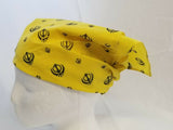 Sikh punjabi singh kaur yellow khalsa khandas bandana head wrap gear rumal za1