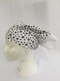 Sikh hindu muslim black stars bandana head wrap gear rumal handkerchief gift xy1