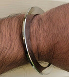 Sikh chakri kara stainless steel smooth bracelet new kada singh kaur bangle q1a