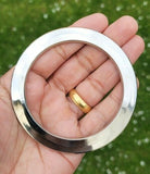 Sikh chakri kara stainless steel smooth bracelet new kada singh kaur bangle q1a