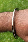 Sikh chakri kara stainless steel smooth bracelet new kada singh kaur bangle q1a