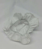 Sikh punjabi plain white kids baby small jooda rumal juda head top knot roomal