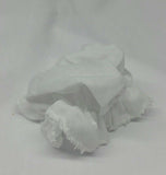 Sikh punjabi plain white kids baby small jooda rumal juda head top knot roomal