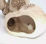 Good luck evil eye protection ceramic snail charm talisman amulet bell - italian