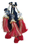 Indian punjabi parandi mehndi jaago mirror bridal patiala paranda hair braid ii1