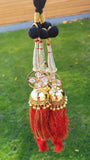 Indian punjabi parandi mehndi jaago mirror bridal patiala paranda hair braid ii1