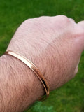 Pure copper kara punjabi hindu sikh singh kaur khalsa 1 edge healing bangle g15