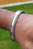 Sikh kara stainless steel twisted brass wires rope kada singh kaur bangle aa8