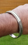 Sikh kara stainless steel twisted brass wires rope kada singh kaur bangle aa8