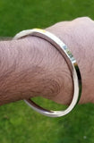 Sikh Kara Stainless Steel Kada Flat Plain Smooth Singh Kaur Punjabi Bangle K9K New Bracelet