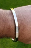 Sikh Kara Stainless Steel Kada Flat Plain Smooth Singh Kaur Punjabi Bangle K9K New Bracelet