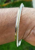Stainless Steel Brass Kara edge Lines sikh singh kaur khalsa kada bracelet L6R Karha Kadday Karrha Panjabi Kadha Unisex Punjabi Bangle