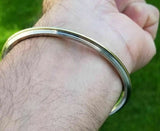 Stainless Steel Brass Kara edge Lines sikh singh kaur khalsa kada bracelet L6R Karha Kadday Karrha Panjabi Kadha Unisex Punjabi Bangle