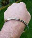 Stainless Steel Brass Kara edge Lines sikh singh kaur khalsa kada bracelet L6R Karha Kadday Karrha Panjabi Kadha Unisex Punjabi Bangle