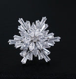 Star broach celebrity designer brooch vintage look gold plated love new pin gg55