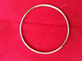 Stunning stainless steel silver tone thin sikh singh kaur khalsa kara bangle m10