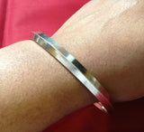 Sikh Kara Singh Kaur BRASS Edge Gold Look Kada Khalsa Hindu Healing Bangle M8